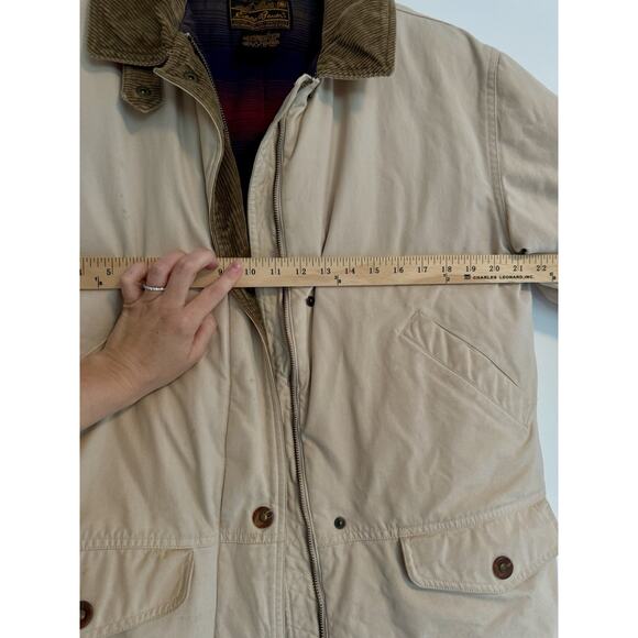 Vintage Eddie Bauer Jacket Mens Small Goose Down Puffer Chore Coat Quilted - Picture 16 of 16